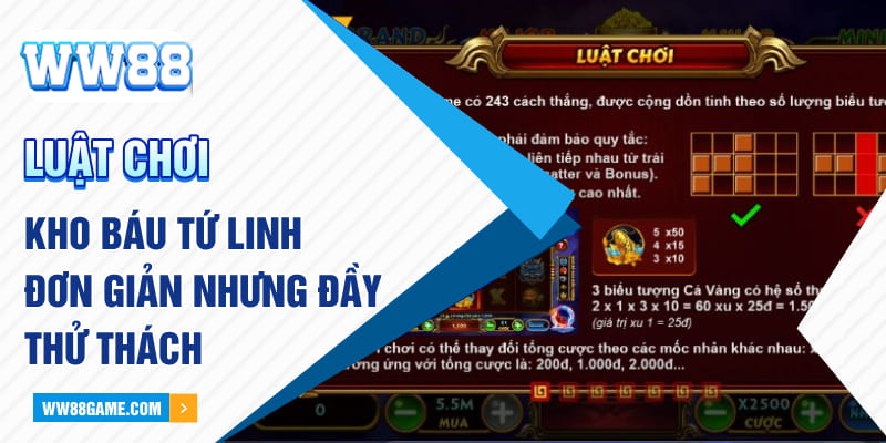 Luật chơi kho báu tứ linh – đơn giản nhưng đầy thử thách