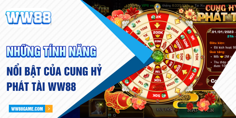 Những tính năng nổi bật của cung hỷ phát tài WW88